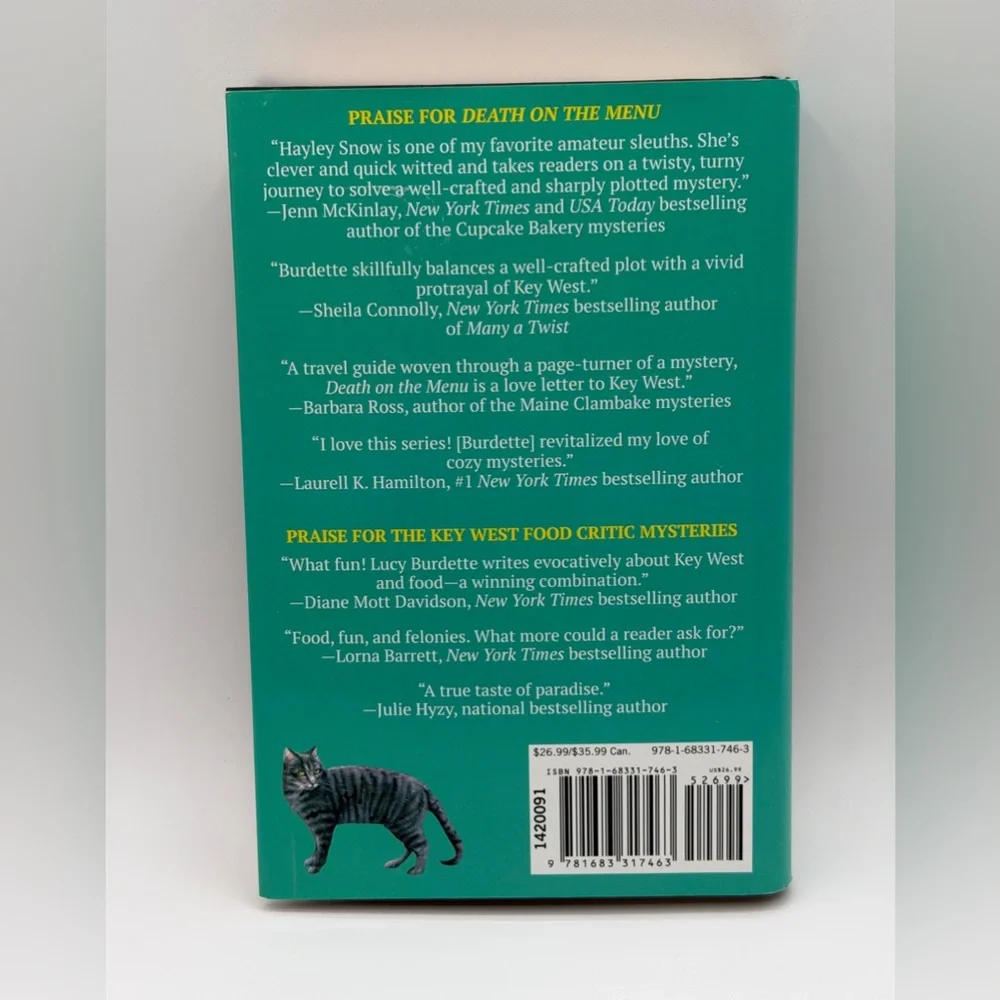 Death on the Menu Book by Lucy Burdette